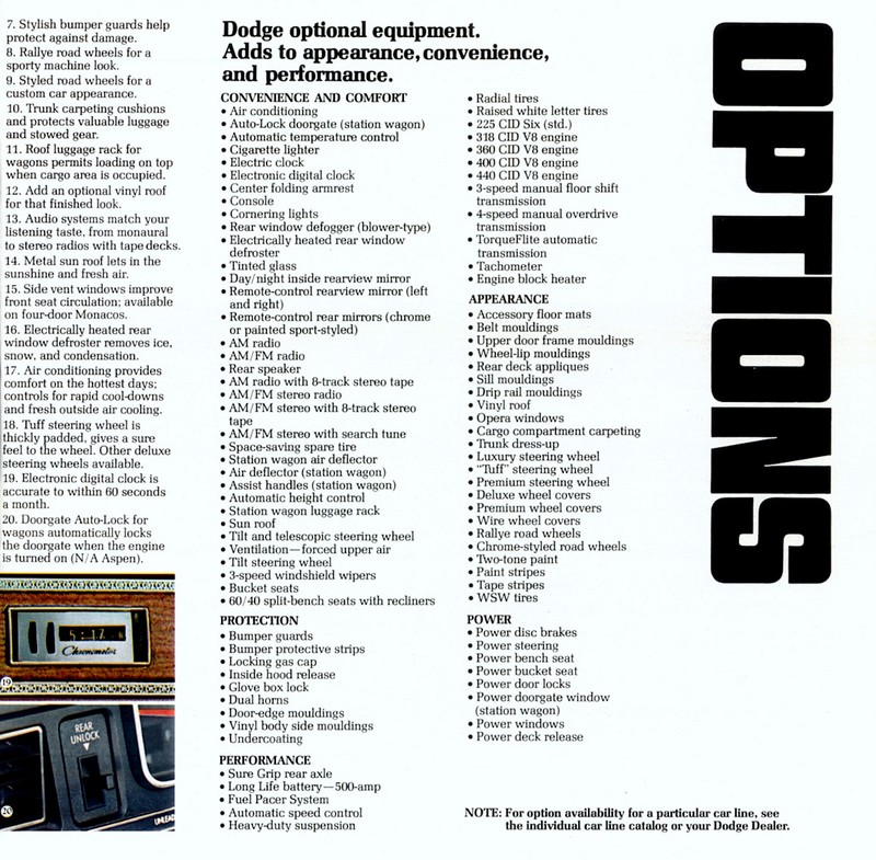 1976 Dodge Full-Line Brochure Page 8